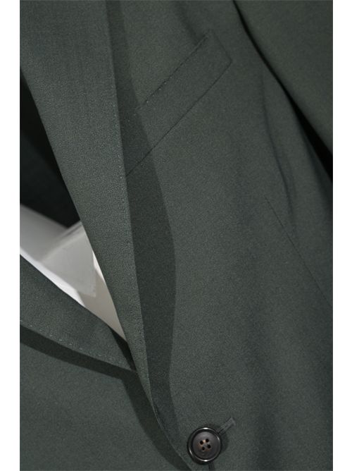 Giacca monopetto in misto lana e seta Verde Corneliani | 27X579 2718487 7R050